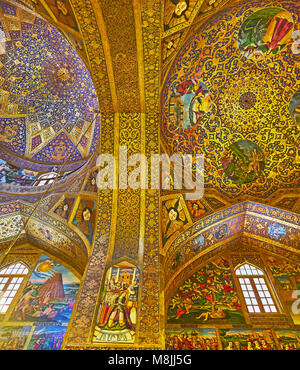 ISFAHAN, IRAN - Oktober 20,2017: den heiligen Erlöser Kathedrale ist berühmt für seine hervorragende Innenausstattung mit großen Menge unterschiedlicher Elemente - Stockfoto