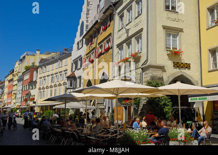 Lindau, Maximilianstraße, Deutschland, Bayern, Allgäu, Allgäu, Bodensee, Bodensee, Stockfoto