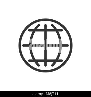 Sprache auswählen oder Symbol ändern. Vector Illustration. Geschäftskonzept globe world Kommunikation Piktogramm. Stock Vektor