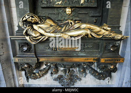 Die everard t erclaes Denkmal auf der Rue Karel Buls/Karel Bulsstraat im historischen Zentrum von Brüssel (Brüssel), Belgien. 23. April 2010 © wojciech Stroz Stockfoto