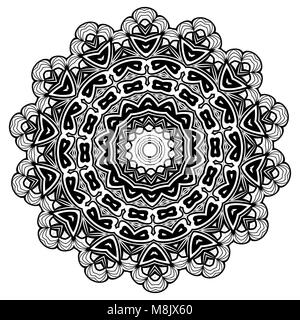 Mandala. Ethnische dekorative Elemente. Vintage dekorative Elemente. Orientalische Muster Abbildung. Islam Arabisch indisch, türkisch, Pakistan chinesischen ottoma Stock Vektor