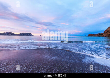 Tolaga Bay und Neuseelands längsten Pier Stockfoto