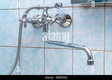 Fliesen-Wand, Detail, Tap, Tropf, Bad, Waschküche, Wand, Fliesen