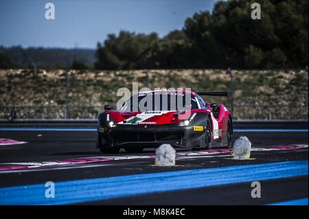 BLANCPAIN ENDURANCE SERIES TEST TAG 2018 Circuit Paul Ricard Stockfoto