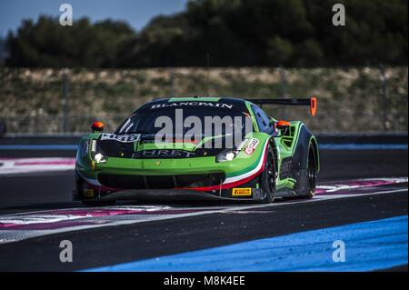 BLANCPAIN ENDURANCE SERIES TEST TAG 2018 Circuit Paul Ricard Stockfoto