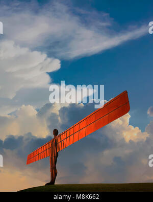 GB - TYNE und tragen: Engel des Nordens in der Nähe von Gateshead Stockfoto