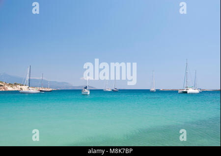 Segelboote auf Samos Stockfoto