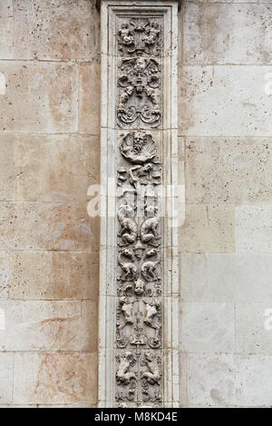 Architektonische Details der Stadt Halle in Sevilla Stockfoto