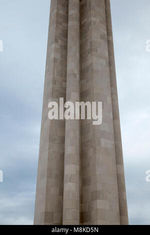 Mitte der Welle des Liberty Memorial Spalte in Kansas City, MO, USA, 2017 Stockfoto