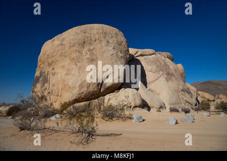 Felsformationen im Belle Campground, Joshua Tree National Park, Kalifornien, USA Stockfoto