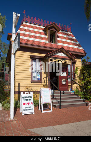 Whaley House Museum Shop im historischen Verna House, San Diego State Historic Park, Kalifornien, USA Stockfoto