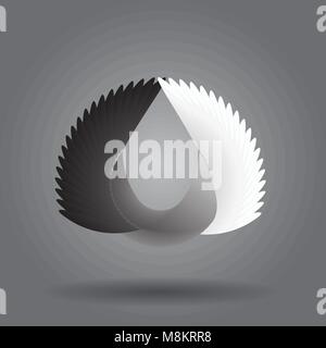 Moderne abstrakte Kreis geometrische Element. Stock Vektor