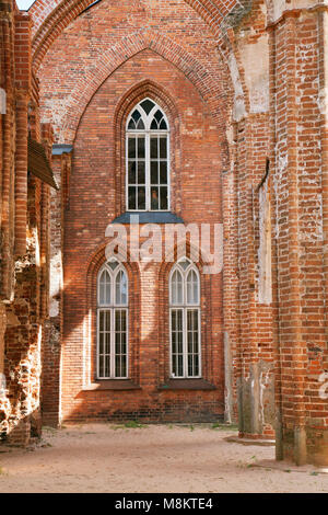 Ruinen der Kathedrale von Tartu Stockfoto