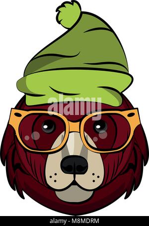 Coole hipster tragen Stock Vektor