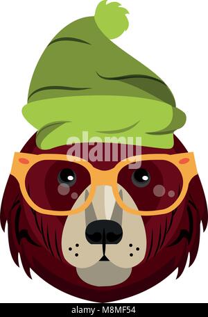 Coole hipster tragen Stock Vektor