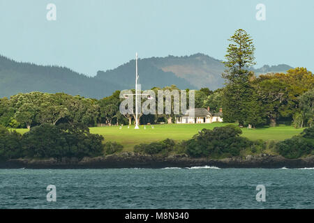 Vertrag Boden, Waitangi, North Island, Neuseeland Stockfoto