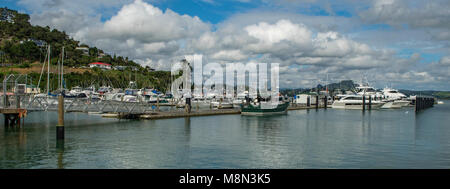 Marina an der Whangaroa, North Island, Neuseeland Stockfoto