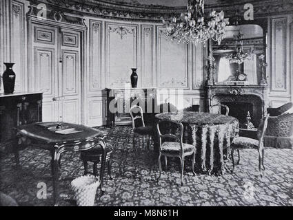 Scribe Hotel Suite der südafrikanische Präsident Krüger bei seinem Besuch in Frankreich, Bild aus der Französischen Wochenzeitung l'Illustration, 24. November 1900 Stockfoto