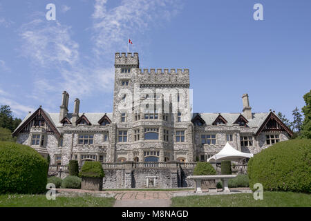 Blick auf Hatley Castle derzeit Teil der königlichen Straßen Universität Stockfoto