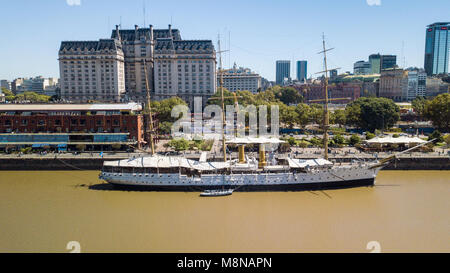 ARA Presidente Sarmiento, Puerto Modero, Buenos Aires, Argentinien Stockfoto