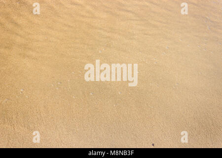 Klar nass Sands Beach Textur Hintergrund Stockfoto