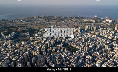 Puerto Nuevo und Stadtviertel Recoleta, Buenos Aires, Argentinien Stockfoto