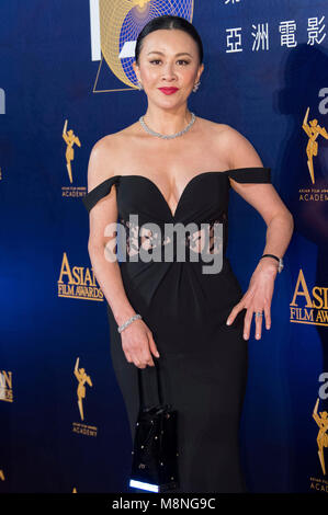 Carina Lau die Teilnahme an der 12. asiatischen Film Preisverleihung im Venetian Hotel am 17. März in Macau, China 2018. Stockfoto