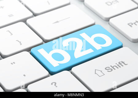 Geschäftskonzept: B2b auf Computer Tastatur Hintergrund Stockfoto