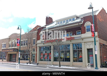 Die Cleveland öffentliches Theater, in dem Gordon Square Arts District in Cleveland, Ohio, USA ist eine von vielen Spielstätten für Darstellende Kunst in der Stadt. Stockfoto