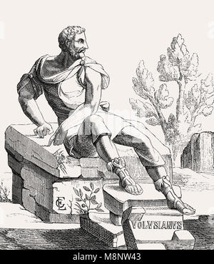 Volusianus oder Volusian, Römischer Kaiser von 251 bis 253 Stockfoto
