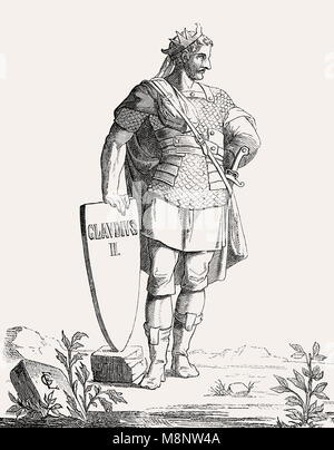 Claudius Gothicus oder Claudius II., 210 - 270, Römischer Kaiser Stockfoto