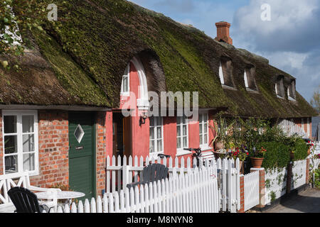 Typisch dänisches Haus in Nordby, Insel Fanø, Jütland, Dänemark Stockfoto