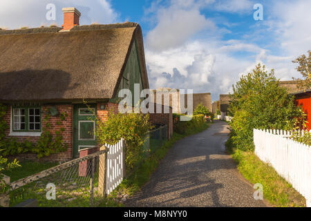 Typisch dänisches Ferienhaus in Soenderho, Insel Fanø, Jütland, Dänemark Stockfoto