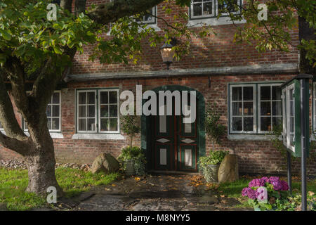 Typisch dänisches Ferienhaus in Soenderho, Insel Fanø, Jütland, Dänemark Stockfoto