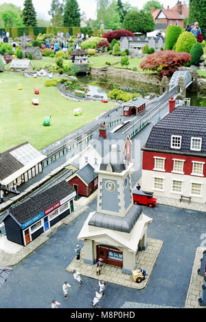 Bekonscot Model Village und Bahnhof, Hertfordshire, England, Großbritannien Stockfoto