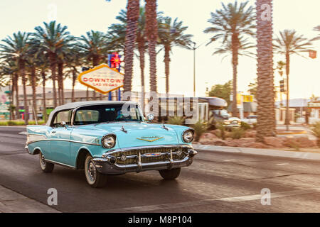 Classic Chevrolet in Downtown Las Vegas Stockfoto