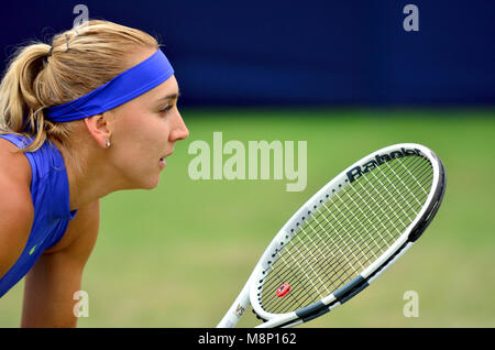 Elena Vesnina (Russland) spielen an der Eastbourne Aegon International, 2017 Stockfoto