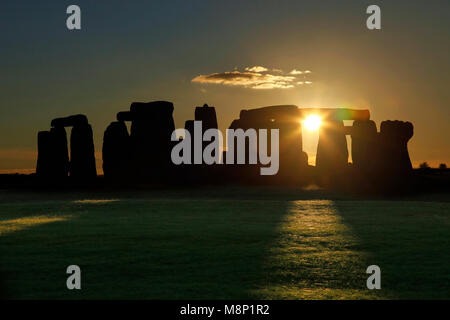 Stonehenge prähistorische Monument in Wiltshire, England. Stockfoto