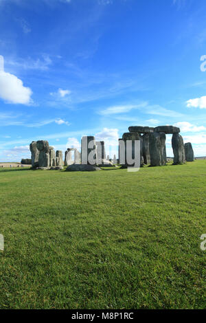 Stonehenge prähistorische Monument in Wiltshire, England. Stockfoto