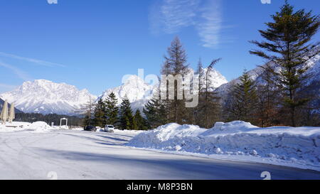 Fernpass, Fernpassstrasse zwischen Reutte und Nassereith in Tirol Stockfoto