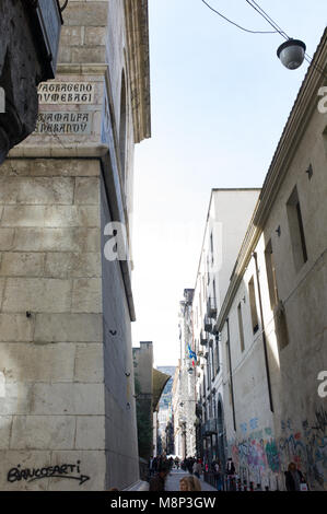 St. Chiara Kirche und Kloster, Fassade, Neapel, Italien Stockfoto