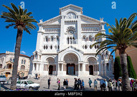 Kathedrale von Monaco, Notre-Dame-Immaculée, Monaco-Ville, La Condamine, Fürstentum Monaco, Côte d'Azur, Französische Riviera, Europa Stockfoto