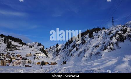 Stuben am Arlbergpass Stockfoto