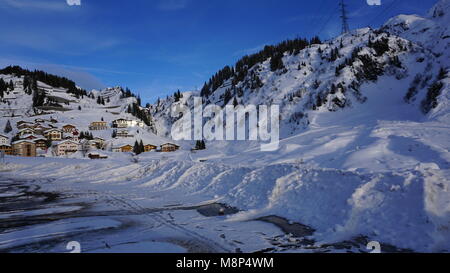 Stuben am Arlbergpass Stockfoto