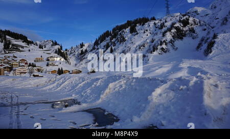 Stuben am Arlbergpass Stockfoto