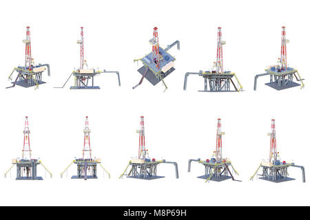 Land rig Plattform Stockfoto