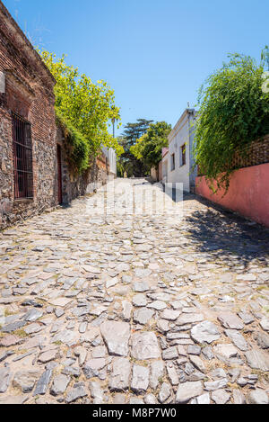 Straßen von Colonia del Sacramento, Uruguay Stockfoto