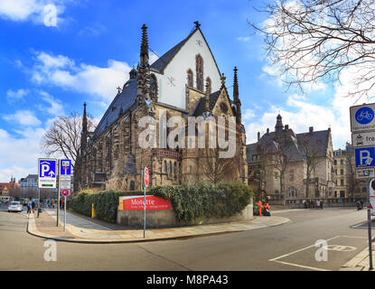 LEIPZIG, Deutschland - ca. März 2018: Die Thomaskirche Leipzig Stadt in Deutschland Stockfoto