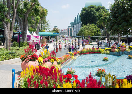 Merlion Plaza, Sentosa Island, Central Region, Singapur Insel (Pulau Ujong), Singapur Stockfoto