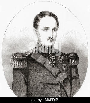 Franz II., 1836 - 1894. König beider Sizilien von 1859 bis 1861. Von Station und Lock's illustrierte Geschichte der Welt, veröffentlicht C 1882. Stockfoto